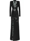 Philipp Plein Lining Flame Dress In Black