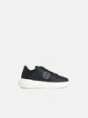 Philipp Plein 'lo-top' Black Leather Sneakers In Black