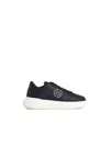 Philipp Plein Lo-top Black Leather Sneakers