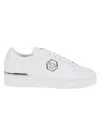 Philipp Plein Low-top Sneakers With Brass Logo Accents In Multi
