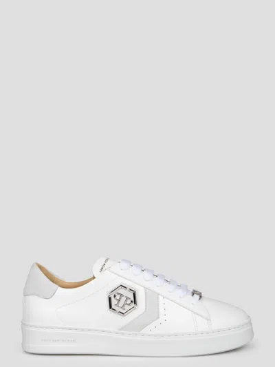 Philipp Plein Arrow Force Sneakers In White