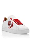 Philipp Plein Lo-top Leather Arrow Force Sneakers In Multi