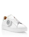 Philipp Plein Lo-top Leather Arrow Force Sneakers In White