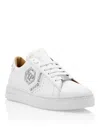 Philipp Plein Lo-top Leather Arrow Force Sneakers In White