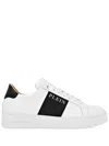 Philipp Plein Panel Sneakers Low-top Rubber Sole In Weiss