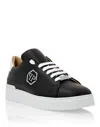 Philipp Plein Lo-top Sneakers Cocco Print Insert Hexagon In Black