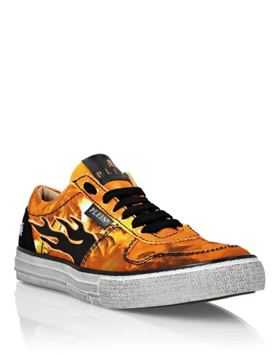 Philipp Plein Lo-top Sneakers Flame In Multi
