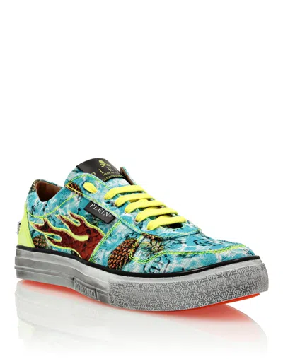 Philipp Plein Lo-top Sneakers Flame In Multi