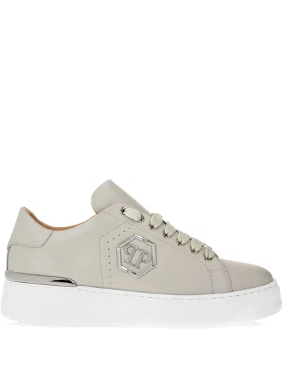 Philipp Plein Lo-top Sneakers In Neutrals