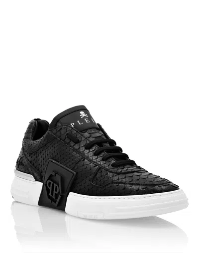 Philipp Plein Lo-top Sneakers Phantom Kick$ Python Hexagon In Black