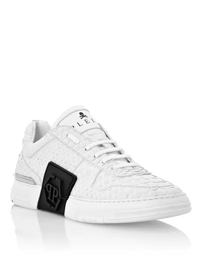 Philipp Plein Lo-top Sneakers Phantom Kick$ Python Hexagon In White