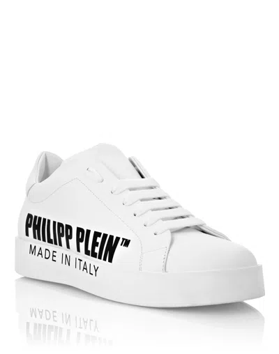 Philipp Plein Leather Lo-top Sneakers  Tm In White