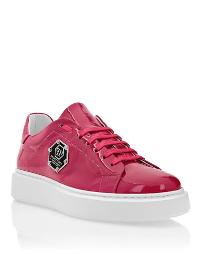 Philipp Plein Lo-top Sneakers In Pink