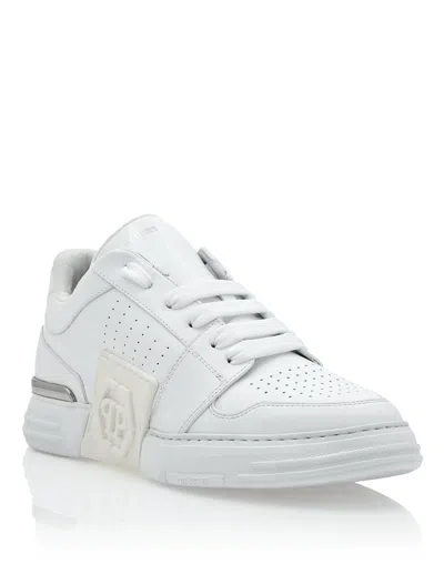 Philipp Plein Lo-top Sneakers Royal $treet In White