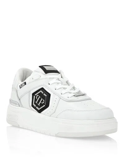 Philipp Plein Lo-top Sneakers Sk8r Plein Low In White