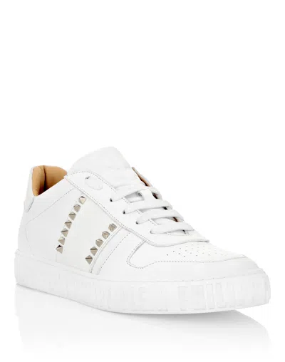 Philipp Plein Lo-top Sneakers Studs In White