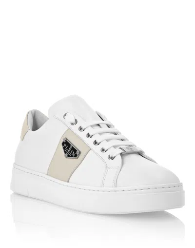 Philipp Plein Lo-top Sneakers Triangle Plein In Beige