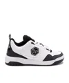 Philipp Plein Contrast Sole Sneakers Perforated Detailing In White