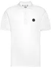 Philipp Plein Skull Pattern Short-sleeved Polo Shirt In White