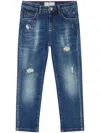 Philipp Plein Logo-appliqué Straight-leg Jeans In Blue
