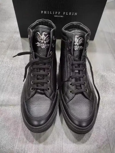Philipp Plein Logo Boots In Black
