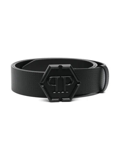 Philipp Plein Logo-buckle Belt In 黑色