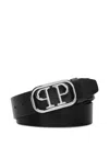 Philipp Plein Logo-buckle Belt In Black