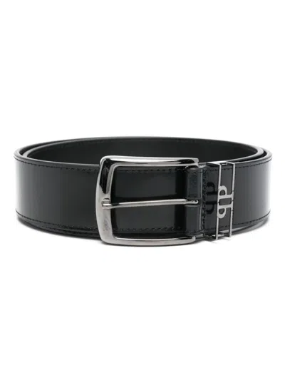 Philipp Plein Logo-buckle Belt In Black