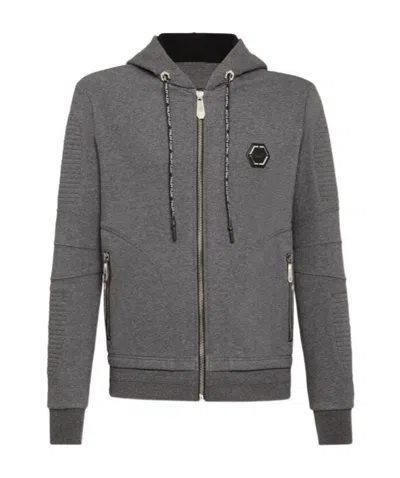 Philipp Plein Logo Casual Jacket In Black