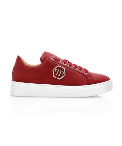 Philipp Plein Logo Casual Sports Shoes In White