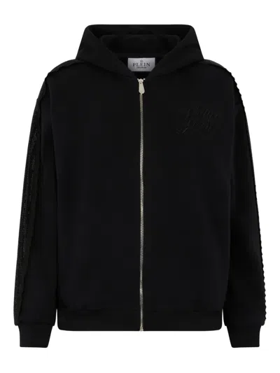 Philipp Plein Logo-detail Hoodie In Black