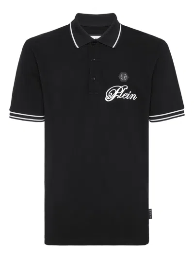 Philipp Plein Poloshirt Mit Logo In Black