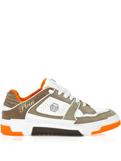 Philipp Plein Logo-detail Sneakers In Neutrals