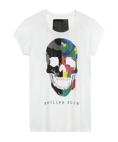 Philipp Plein Logo Detail T-shirt In White