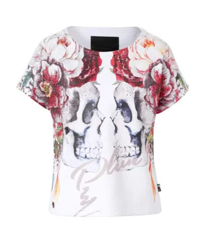 Philipp Plein Logo Detail T-shirt In White