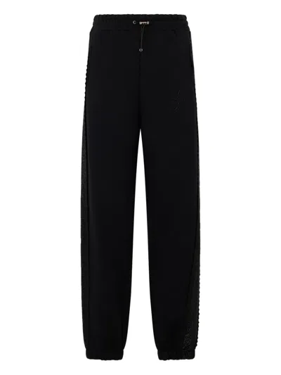 Philipp Plein Logo-detail Track Pants In Black