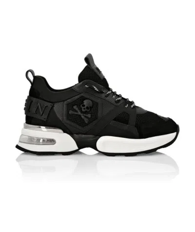 Philipp Plein Logo Details Casual Sneakers In Black