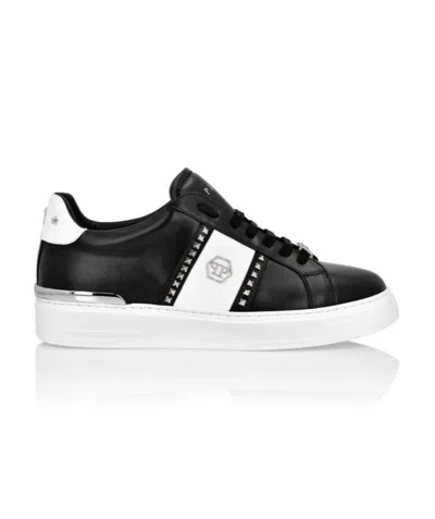 Philipp Plein Logo Details Casual Sports Shoes In Black