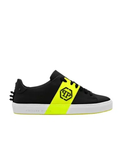 Philipp Plein Logo Details Casual Sports Shoes In Black