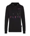 Philipp Plein Logo Details Hooded Hoodie In Black