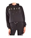 Philipp Plein Logo Details Hooded Hoodie In Black
