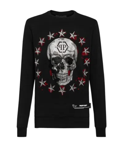 Philipp Plein Logo Details Sweater In Black