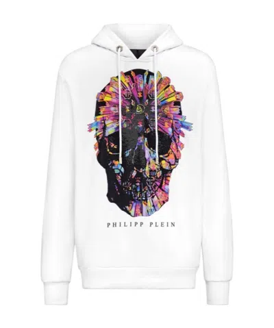 Philipp Plein Logo Details Sweater In White