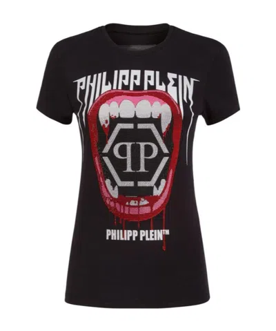 Philipp Plein Logo Details T-shirt In Black