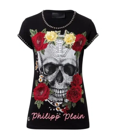 Philipp Plein Logo Details T-shirt In Black