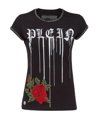 Philipp Plein Logo Details T-shirt In Black