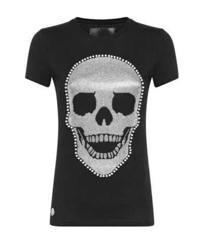 Philipp Plein Logo Details T-shirt In Black