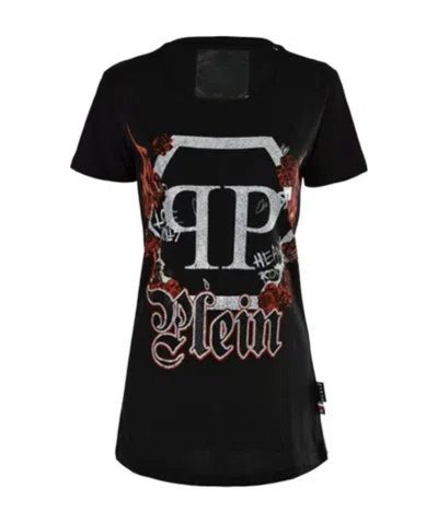 Philipp Plein Logo Details T-shirt In Black