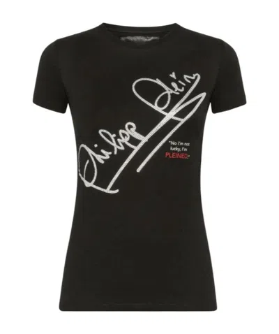 Philipp Plein Logo Details T-shirt In Black