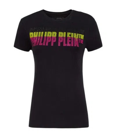 Philipp Plein Logo Details T-shirt In Black